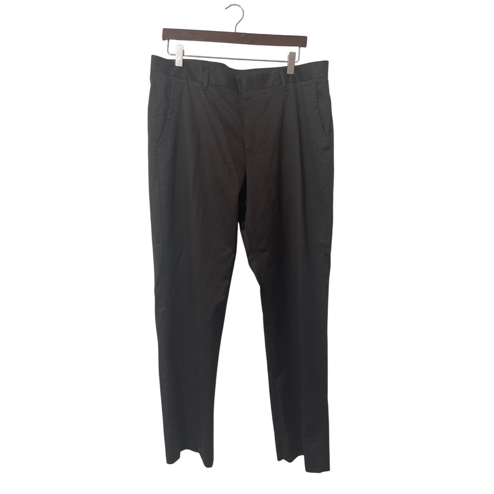 BONOBOS Mens TUESDAY Dress Pants Charcoal Gray Flat Front Classic Fit Size 40x32